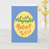 Pasen Oscar de Grouch Kaart (Gele Bloem)