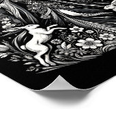 Pasen Ostara Eostre heidense hekserij lente maan Poster (Hoek)