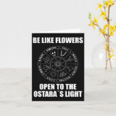 Pasen Ostara Eostre Pagan Witchcraft Spring Moon Kaart (Gele Bloem)