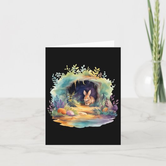 Pasen Ostara Eostre Pagan Witchcraft Spring Moon Kaart (Voorkant)