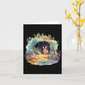 Pasen Ostara Eostre Pagan Witchcraft Spring Moon Kaart (Gele Bloem)