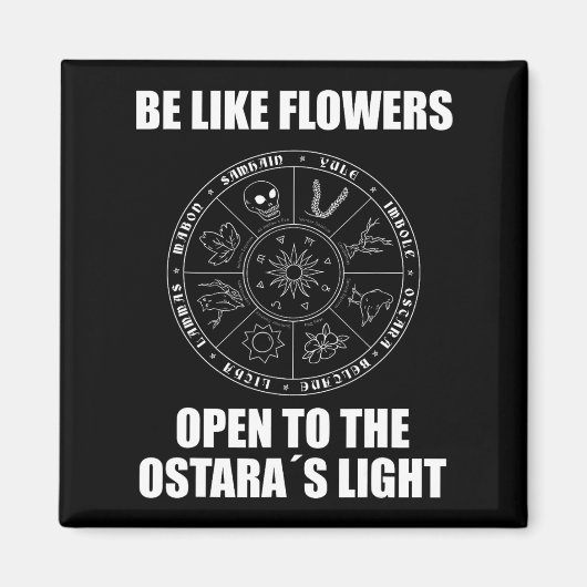 Pasen Ostara Eostre Pagan Witchcraft Spring Moon Magneet (Voorkant)