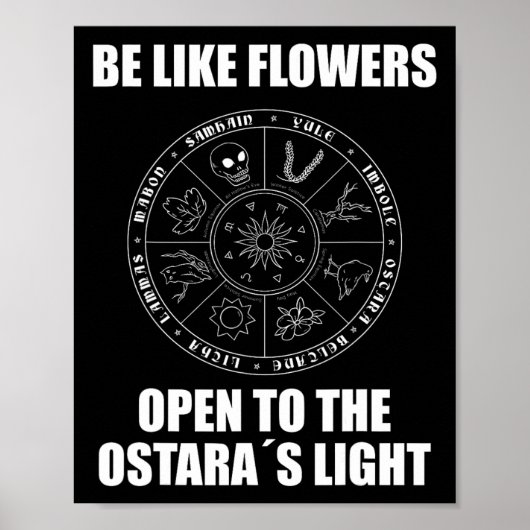 Pasen Ostara Eostre Pagan Witchcraft Spring Moon Poster (Voorkant)