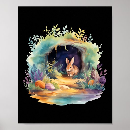 Pasen Ostara Eostre Pagan Witchcraft Spring Moon Poster (Voorkant)