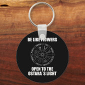 Pasen Ostara Eostre Pagan Witchcraft Spring Moon Sleutelhanger (Voorkant)