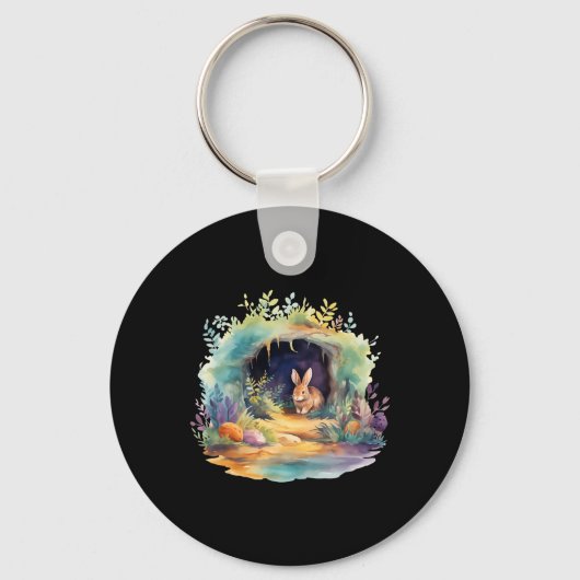 Pasen Ostara Eostre Pagan Witchcraft Spring Moon Sleutelhanger (Voorkant)