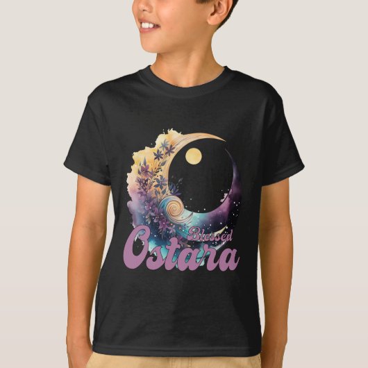Pasen Ostara Eostre Pagan Witchcraft Spring Moon T-shirt (Voorkant)