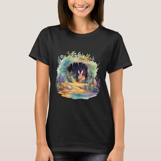 Pasen Ostara Eostre Pagan Witchcraft Spring Moon T-shirt (Voorkant)