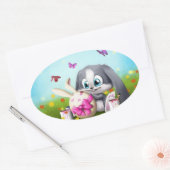 Pasen Ovale Sticker (Envelop)