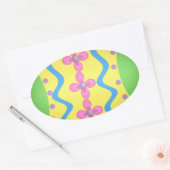 Pasen Ovale Sticker (Envelop)