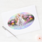 Pasen Ovale Sticker (Envelop)