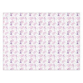 Pasen Paarse en Rode Bloemen Tafelkleed (Voorkant (Horizontaal))