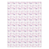 Pasen Paarse en Rode Bloemen Tafelkleed (Voorkant)