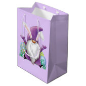 Pasen Paarse gnome Medium Cadeauzakje (Achterkant Gekanteld)