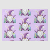 Pasen Paarse gnome Tissuepapier (Voorkant)