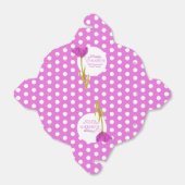 Pasen paarse tulp polka dot cadeau gunsten doos bedankdoosjes (Uitgevouwen)