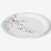 Pasen, paasgeld, paasdeeg papieren bordje (Gekanteld)