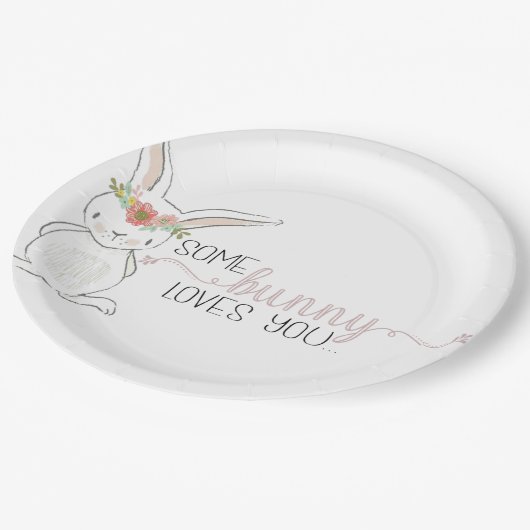 Pasen, paasgeld, paasdeeg papieren bordje (Gekanteld)