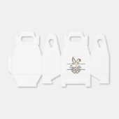 Pasen, paashaas, paasverpakking bedankdoosjes (Uitgevouwen)