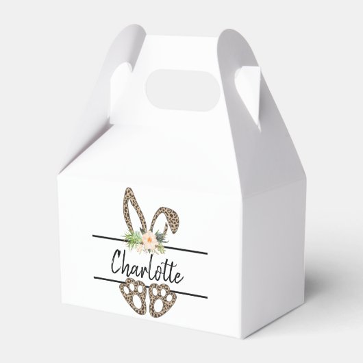 Pasen, paashaas, paasverpakking bedankdoosjes (Voorkant Zijde)