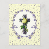 Pasen. paaskruis religie feestdagenkaart (Voorkant)