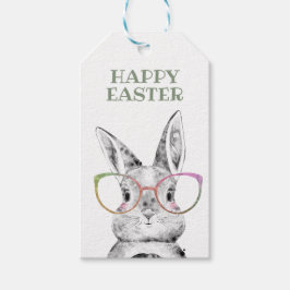 Pasen, Paasmand, Konijntje Cadeaulabel