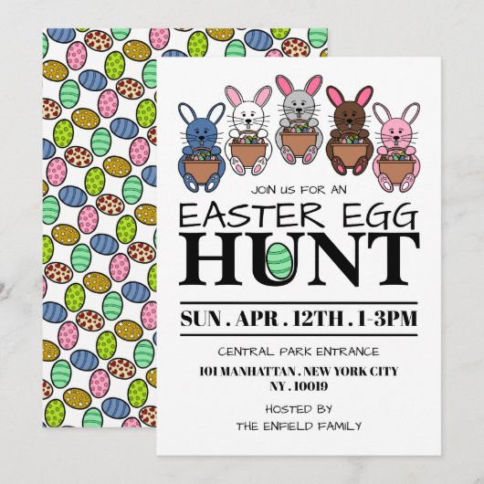 Pasen, paastante aankondiging (Voorkant / Achterkant)