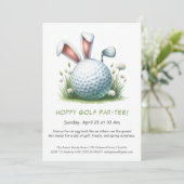 Pasen Par-TEE Golf Uitnodiging (Staand voorkant)