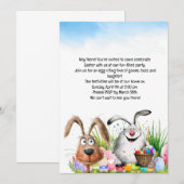 Pasen Party uitnodigingskaart Kaart (Voorkant / Achterkant)