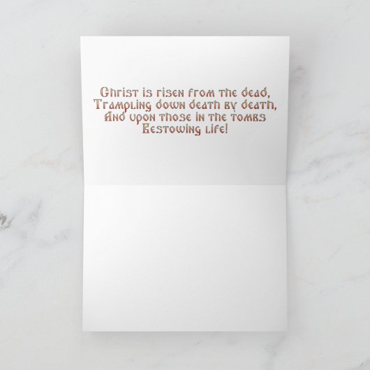 Pasen/Pascha Kaart Anastasis Fresco Chora Church (Binnen)