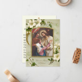 Pasen Paschalis Homilieusgebed St. John Chrysostom Notitiekaartje (Voorkant / Achterkant in situ)