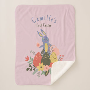 Pasen pasgeboren voor baby meisje sherpa deken