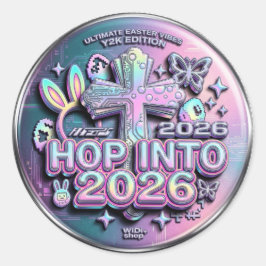 Pasen Paskah 2026 Ronde Sticker
