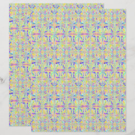 Pasen Pastel Abstract 2-zijdig scrapbookpapier