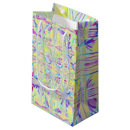 Pasen Pastel Abstract Ontwerp Cadeautas (Voorkant Gekanteld)