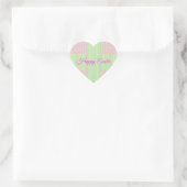 Pasen Pastel Kruis Hart Stickers - Gelukkig Pasen (Tas)