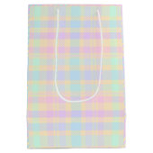 Pasen Pastel Plaid Ontwerp Cadeautas (Achterkant)