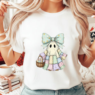 Pasen Patchwork Geest Coquette Strik Goth T-shirt