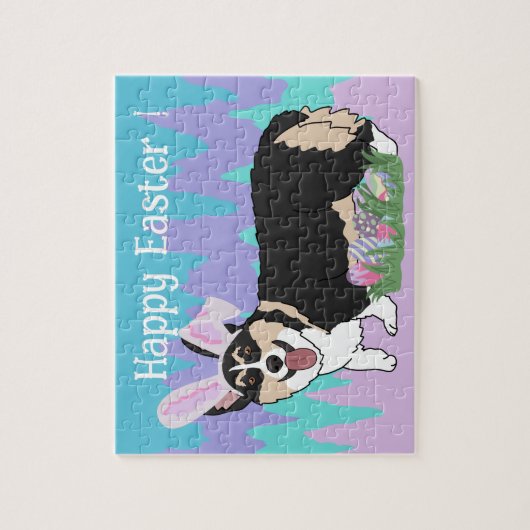 Pasen Pembroke Welsh Corgi Legpuzzel (Verticaal)