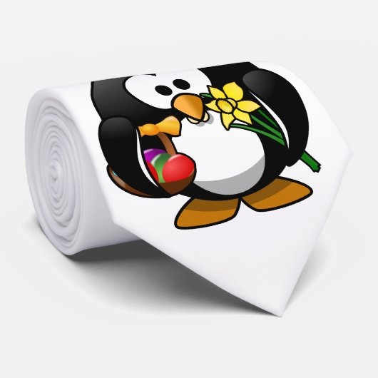 Pasen Penguin Stropdas (Opgerold)