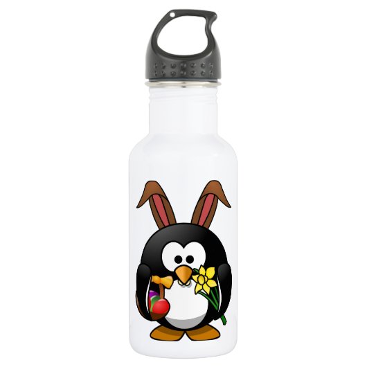 Pasen Penguin Waterfles (Voorkant)