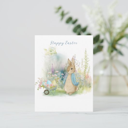 Pasen Peter Konijn Ansichtkaart Briefkaart (Staand voorkant)