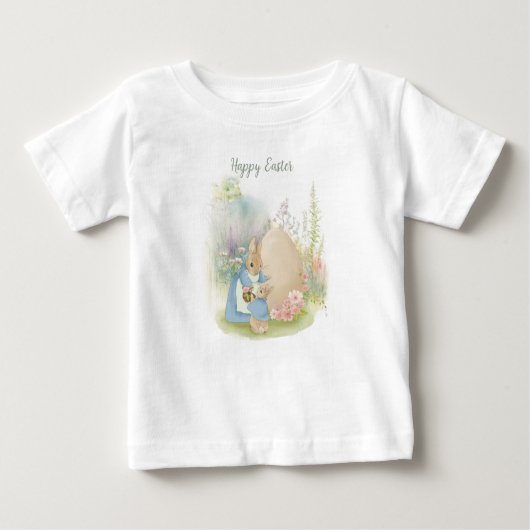 Pasen Peter Rabbit Baby T-Shirt (Voorkant)