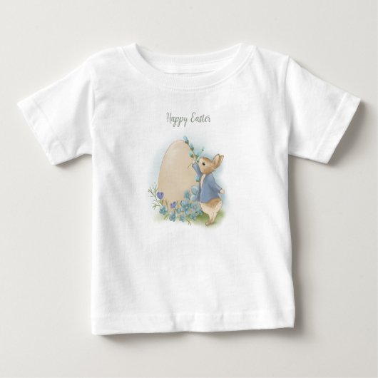 Pasen Peter Rabbit Baby T-Shirt (Voorkant)