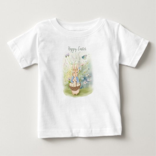 Pasen Peter Rabbit Baby T-Shirt (Voorkant)