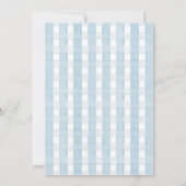 Pasen Peter Rabbit Bunny Boy Birthday Uitnodiging (Achterkant)