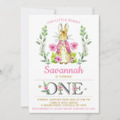 Pasen Peter Rabbit Bunny Girl Birthday Kaart (Voorkant)