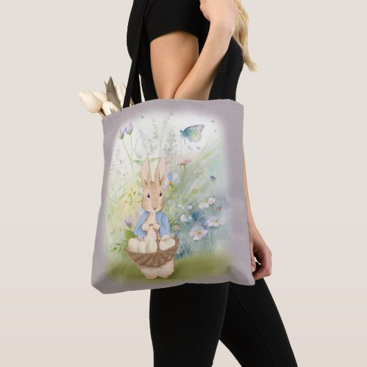 Pasen Peter Rabbit Canvas tas (Dichtbij)