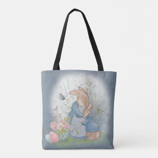 Pasen Peter Rabbit Canvas tas (Achterkant)