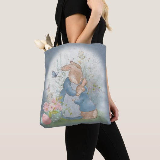 Pasen Peter Rabbit Canvas tas (Dichtbij)